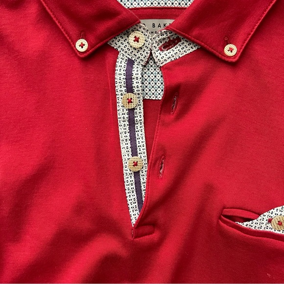 Ted Baker Short Sleeve Polo Shirt - Picture 4 of 10